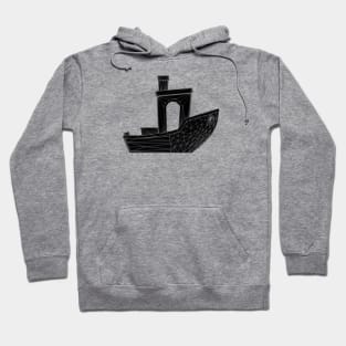 3DBenchy - LowPoly - Wireframe Hoodie